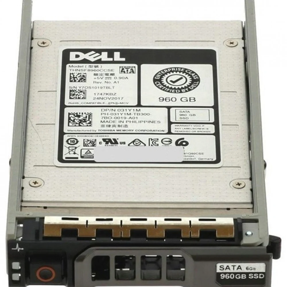 SSD Dell/960GB SSD SATA Read Intensive 6Gbps 512e 2.5in Hot-Plug, CUS Kit 345-BDRK