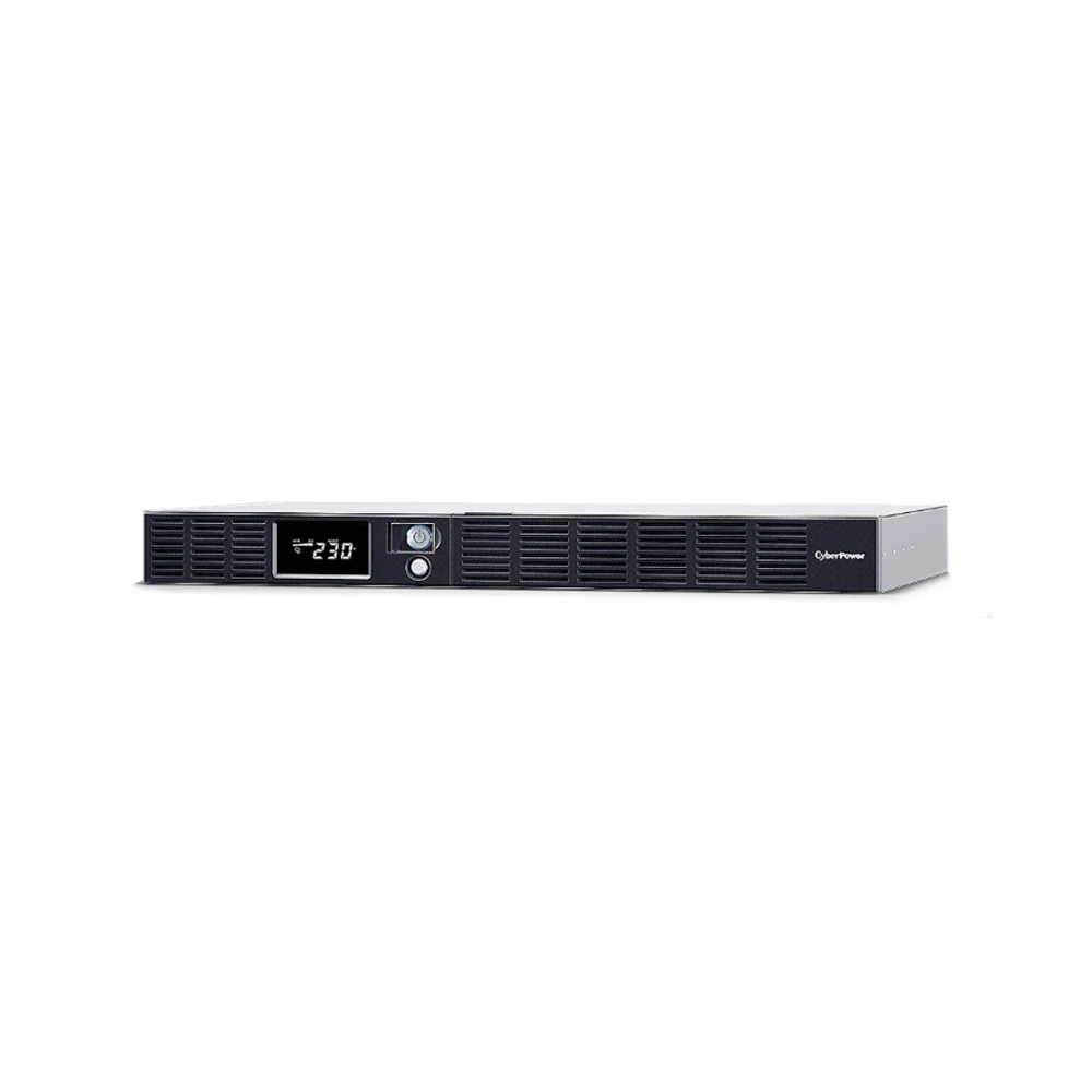 Источник бесперебойного питания, CyberPower, OR1500ERM1U-RU, Мощность 1500ВА/900Вт, OR-серия, Линейно-интерактивный, Стоечный 1U, LCD/Smart/USB/RS232/RJ11/RJ45,AVR: 160-263В, АКБ 6В/9Ач*4 шт., Вых: