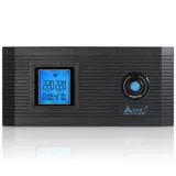 Инвертор, SVC, DI-1000-F-LCD (1000ВА/800Вт), Вход 12В и/или 220В, Выход 220В (Чистая синусоида на выходе), Диапазон работы AVR: 145-270В, Функция заряда батарей 20A, Чёрный Инвертор. Устройство, для