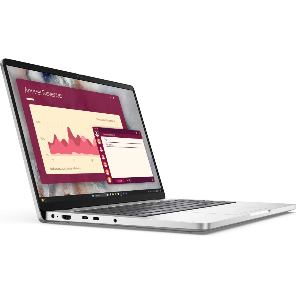Ноутбук Dell/Pro 14 PC14250/3г/Core Ultra 5/235U/2 GHz/16 Gb/SSD/512 Gb/No ODD/Graphics/Integrated/14 ''/1920x1200/Windows 11/Pro/64/Fingerprint Reade 210-BQHF/BTO120_PC14250_EMEA