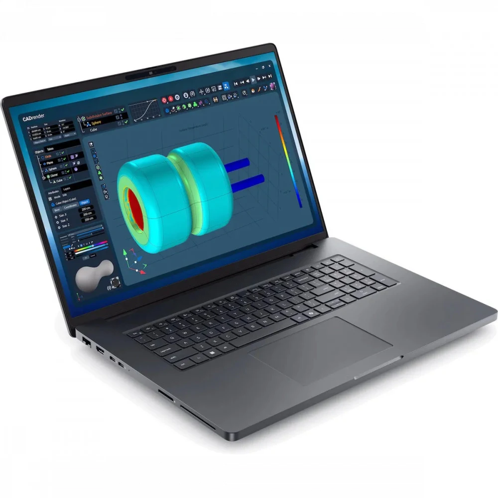Мобильная рабочая станция Dell/Pro Max 18 Plus MB18250/Core Ultra 7/265HX/2,3 GHz/32 Gb/SSD/512 Gb/No ODD/GeForce/RTX PRO 1000 Blackwell/8 Gb/18 ''/25 210-BRXL/BTO101_MB18250_EMEA