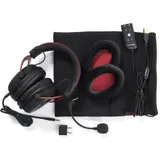 Гарнитура, HyperX, 4P5M0AA, KHX-HSCP-RD, Cloud II - Pro Gaming Headset (Red), Микрофон съёмный гибкий, Динамики 53 мм, 150 мВт, 15-25000гц, Блок управления звуком USB удлинитель, Красно-Чёрный, Цвет