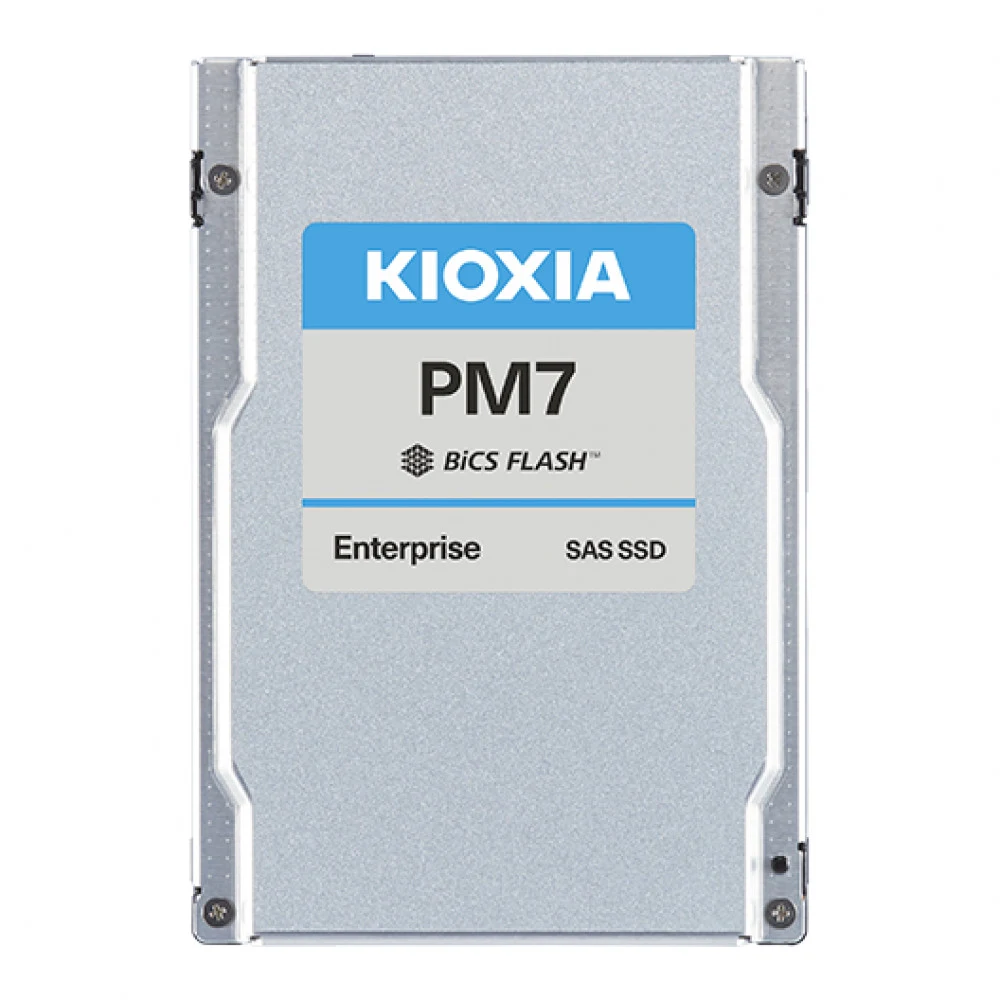 SSD накопитель KIOXIA Enterprise SSD 2,5"(SFF), PM7-V, 1600GB (1.6TB), SAS 24G (SAS-4, 22,5Gbit/s), R4200/W3400MB/s, IOPS(R4K) 720K/320K, MTTF 2,5M, 3DWPD/5Y (Mixed Use), TLC, 15mm (replace KPM61VUG