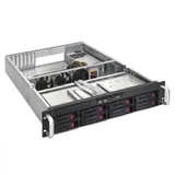 Серверный корпус ExeGate Pro 2U550-HS08 <RM 19", высота 2U, глубина 550, БП 1U-800ADS, 8xHotSwap, USB>