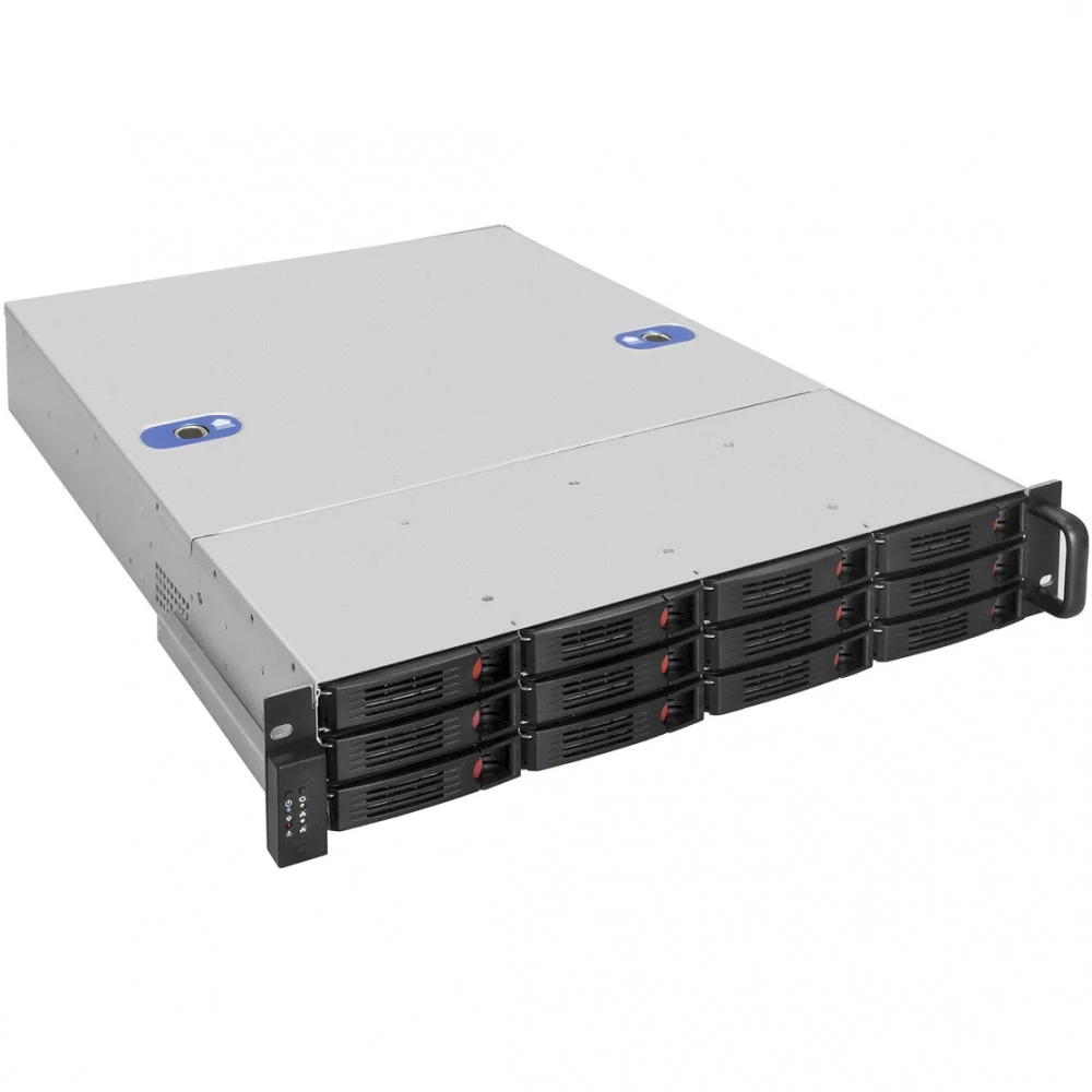 Серверный корпус ExeGate Pro 2U660-HS12 <RM 19", высота 2U, глубина 660, БП 1U-800ADS, 12xHotSwap>