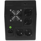 ИБП POWERMAN Smart Sine 1500, LCD, линейно-интерактивный, 1500ВА, 1050Вт, 4 евророзетки с резервным питанием, USB, батарея 12В 9Ач 2 шт., 380мм х 158мм х 198мм, 11.5 кг./ UPS POWERMAN Smart Sine 150