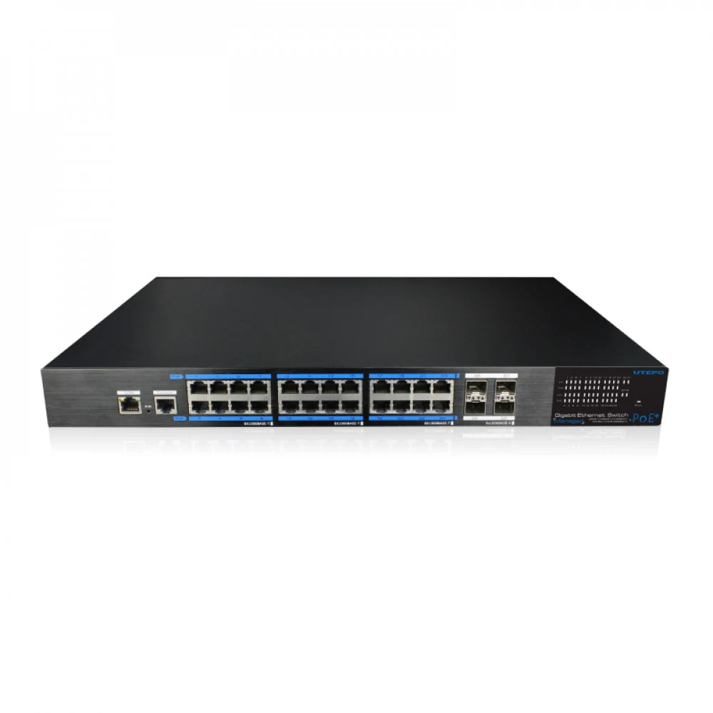 UTEPO UTP7524GE-POE-4GF Коммутатор 24-портовый управляемый PoE