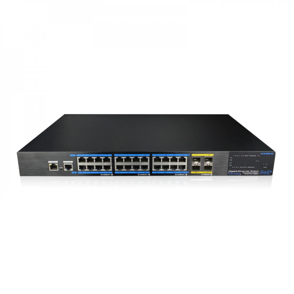 UTEPO UTP7624GE-POE-L3 Коммутатор 24-портовый управляемый L3 PoE