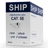 Кабель сетевой, SHIP, D145S-P, Cat.5e, FTP, 4x2x7/0.16мм, PVC, 305 м/б (Экранированный, Многожильный) Описание и характеристики: Кабель сетевой SHIP D145S-P Это экранированный (FTP), многожильный 4