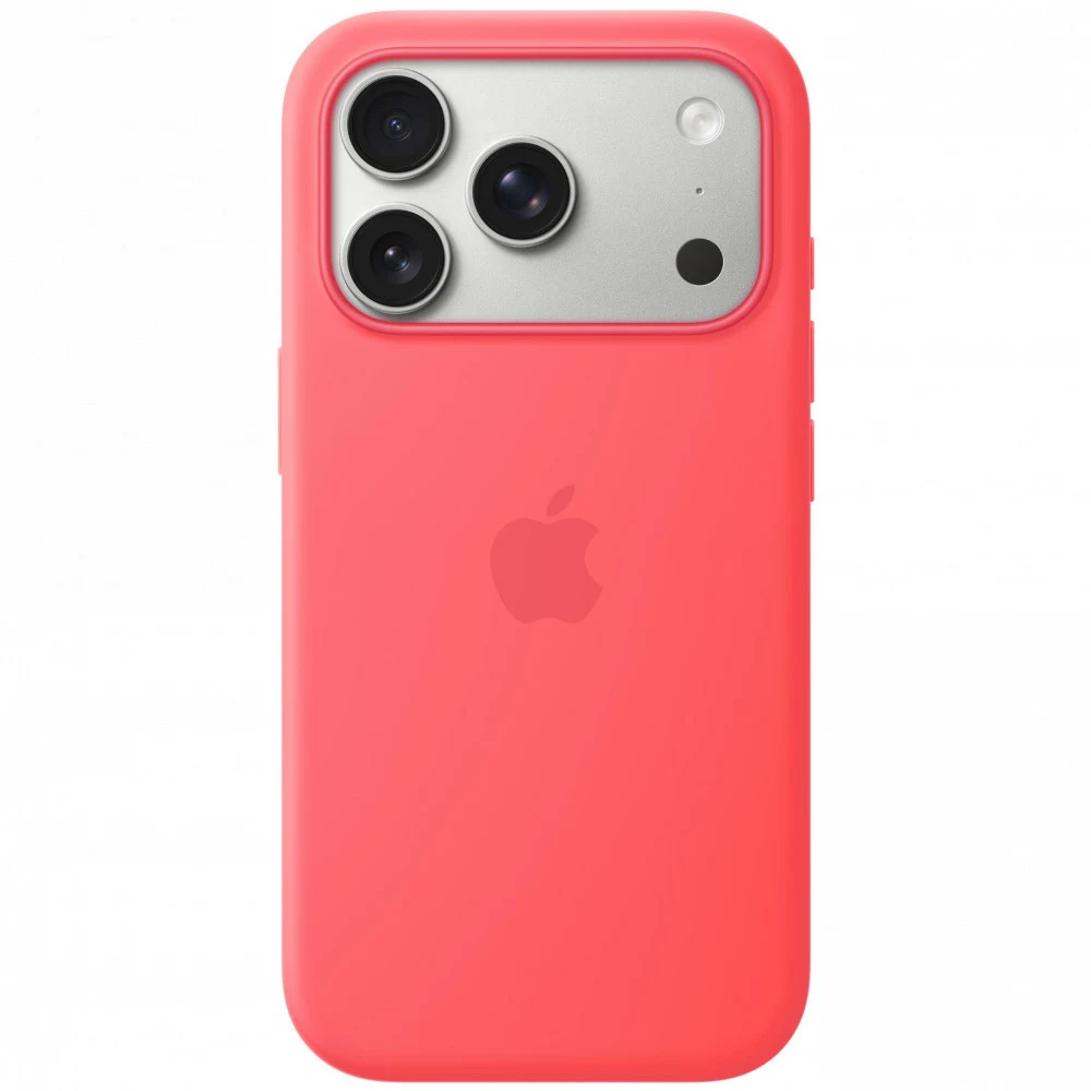 iPhone 17 Pro Max Silicone Case with MagSafe - Bright Guava,Model A3560
