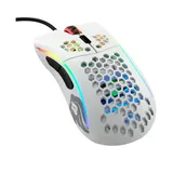 Компьютерная мышь, Glorious, Model D-, GLO-MS-DM-MW, Игровая, Оптическая, Проводная, Pixart PMW-3360 Sensor, 12000 DPI, 250+ IPS, 50G, 1000 Hz, RGB, 6 кнопок, Длина провода 2м, Матовый белый