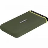Transcend External SSD ESD380C, 1000GB, Type-C, USB 3.2 Gen2, R/W 2000/2000MB/s, 97x54x13mm, два кабеля в комплекте Transcend ESD380C — это портативный твердотельный накопитель, исполненный в прочно