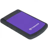 Portable HDD 4TB Transcend StoreJet 25H3 (Purple), Anti-shock protection, One-touch backup, USB 3.1 Gen1, 132x81x25mm, 298g /3 года/