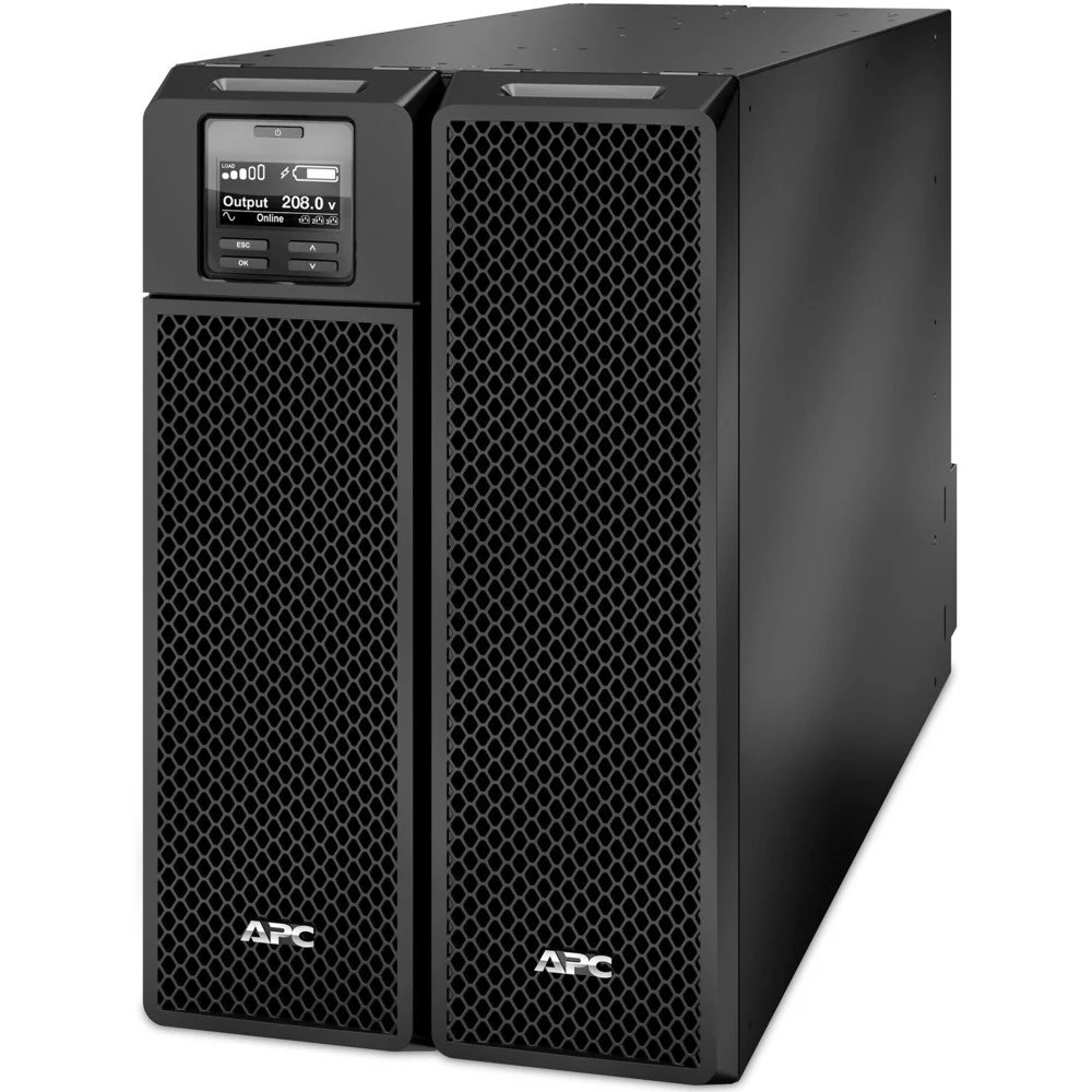 Источник бесперебойного питания APC Источник бесперебойного питания APC Smart-UPS SRT, On-Line, 10kVA / 10kW, Tower, IEC, LCD, Serial+USB, SmartSlot, подкл. доп. батарей Характеристики: Выход: Выход