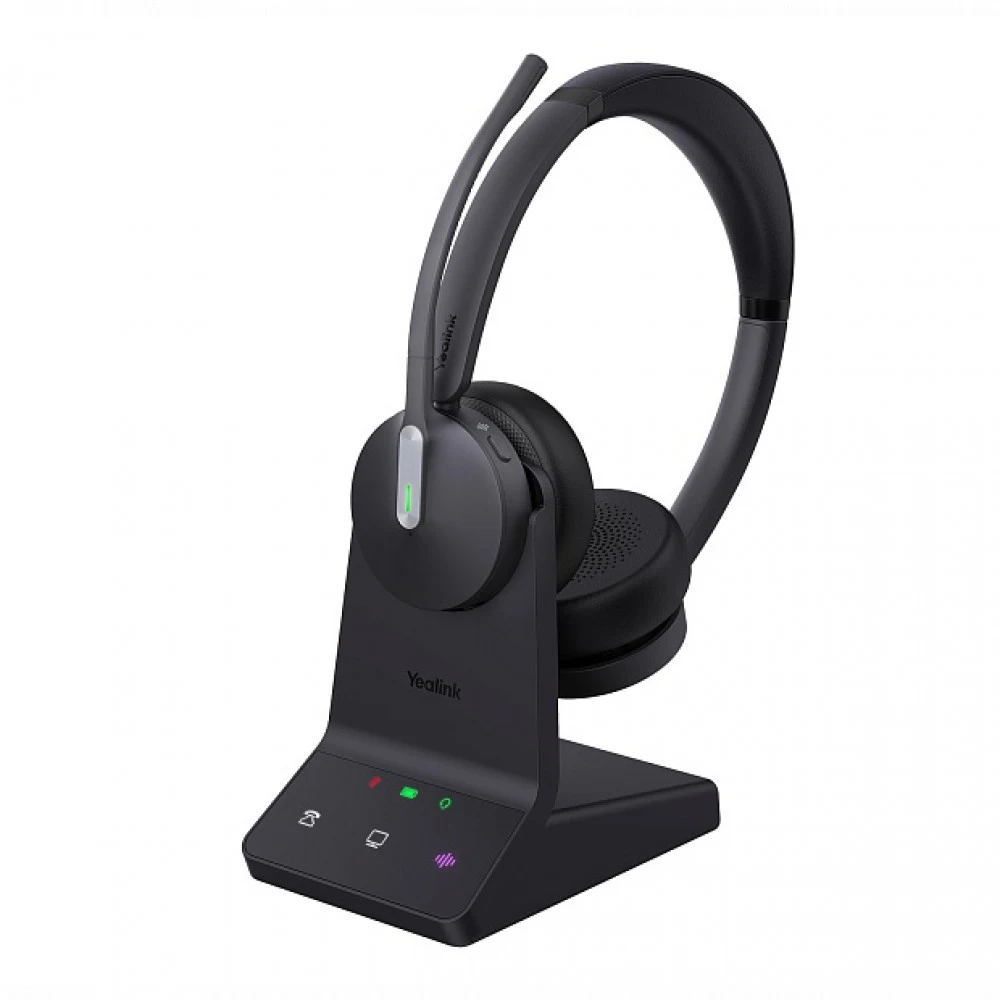 Гарнитура YEALINK WH64 Dual UC Дуо, Беспроводная, HD звук, 160м DECT, Bluetooth, Шумоподав,