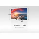 Телевизор HQLED Haier 75" DH1WVFD03RU S2 Pro Frameless черный/черный 4K Ultra HD 60Hz MEMC DVB-T DVB-T2 DVB-C DVB-C2 DVB-S2 USB WiFi Smart TV