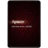 Apacer SSD PANTHER AS350X 256Gb SATA 2.5" 7mm, R560/W540 Mb/s, 3D NAND, IOPS 81K/74K, MTBF 1,5M, 180TBW, Retail, 3 years (AP256GAS350XR-1)