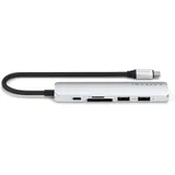 SATECHI 6-in-1 USB-C Slim Multiport Adapter (Silver)