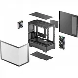 Компьютерный корпус, Deepcool, CG380U 3F R-CG380U-BKAGM3-G, Micro ATX/Mini-ITX, USB Type-C/3.0*2, Audio+Mic, 3*120mm ARGB, Высота процессорного кулера до 176мм, Длина VGA до 410мм, 2*3.5"/2+1*2.5",