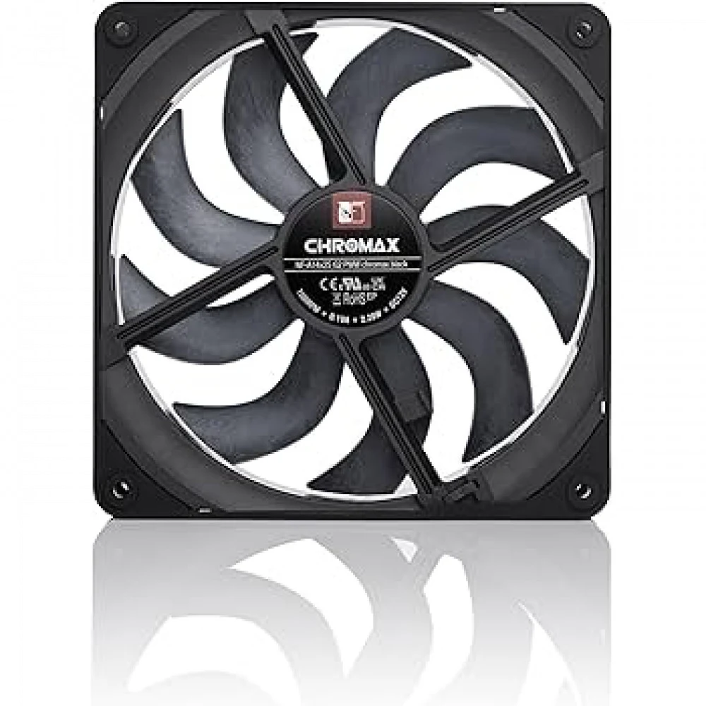Кулер для корпуса/ Case Cooler Noctua NF-A14x25 G2 PWM chromax.black.swap (140x140x25mm, 4-pin PWM, 91.58FM, 24.8dBA, 1500RPM, Black)
