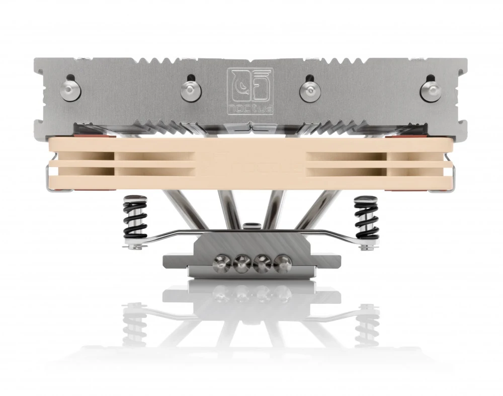 Кулер для процессора/ CPU Cooler Noctua NH-L12S (88W, 4-pin PWM, 70mm, Al/Cu, 4x6mm, 1x120x120x15mm, 55.44CFM, 23.9dBA, 1850RPM, S: 1851/1700/1200/115X, AM5/AM4, Beige/Brown)