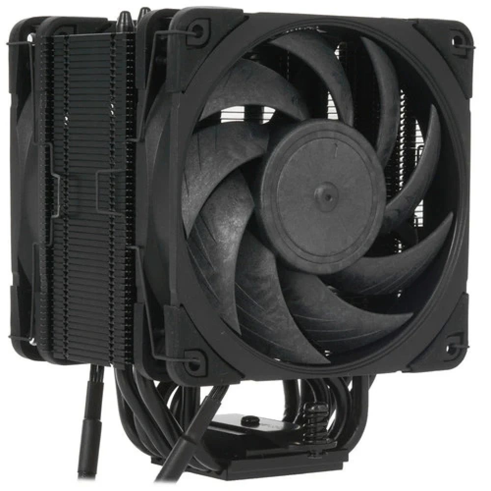 Кулер для процессора/ CPU Cooler Noctua NH-U12A chromax.black (169W, 4-pin PWM, 158mm, Al/Cu, 7x6mm, 2x120x120x25mm, 60CFM, 22.6dBA, 2000RPM, S: 1851/1700/1200/115X, AM5/AM4, Black)