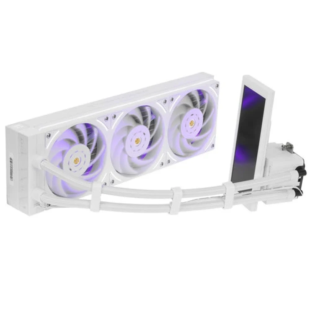 Водяное охлаждение для процессора/ Water Cooling System Thermalright Trofeo Vision 360 (360mm, LED, White, ARGB/ Fans: 3x120mm, 69CFM, 27dBA, 2150RPM/ Pump height 102mm, 6400RPM, Rad thickness 27mm/