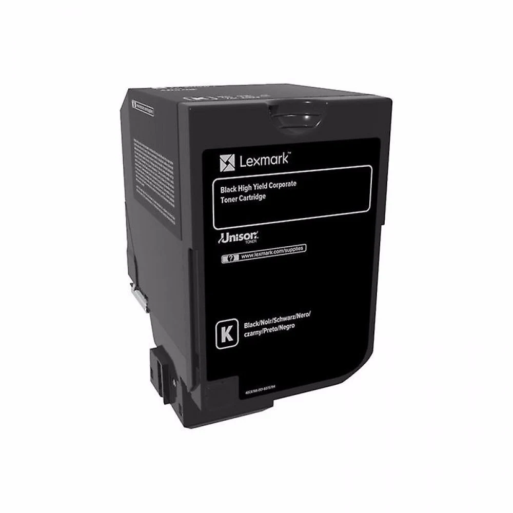 Картридж 74C5HKE Lexmark с тонером черного цвета высокой емкости LRP для организаций (20 000 стр.) для CS725de, CS720de