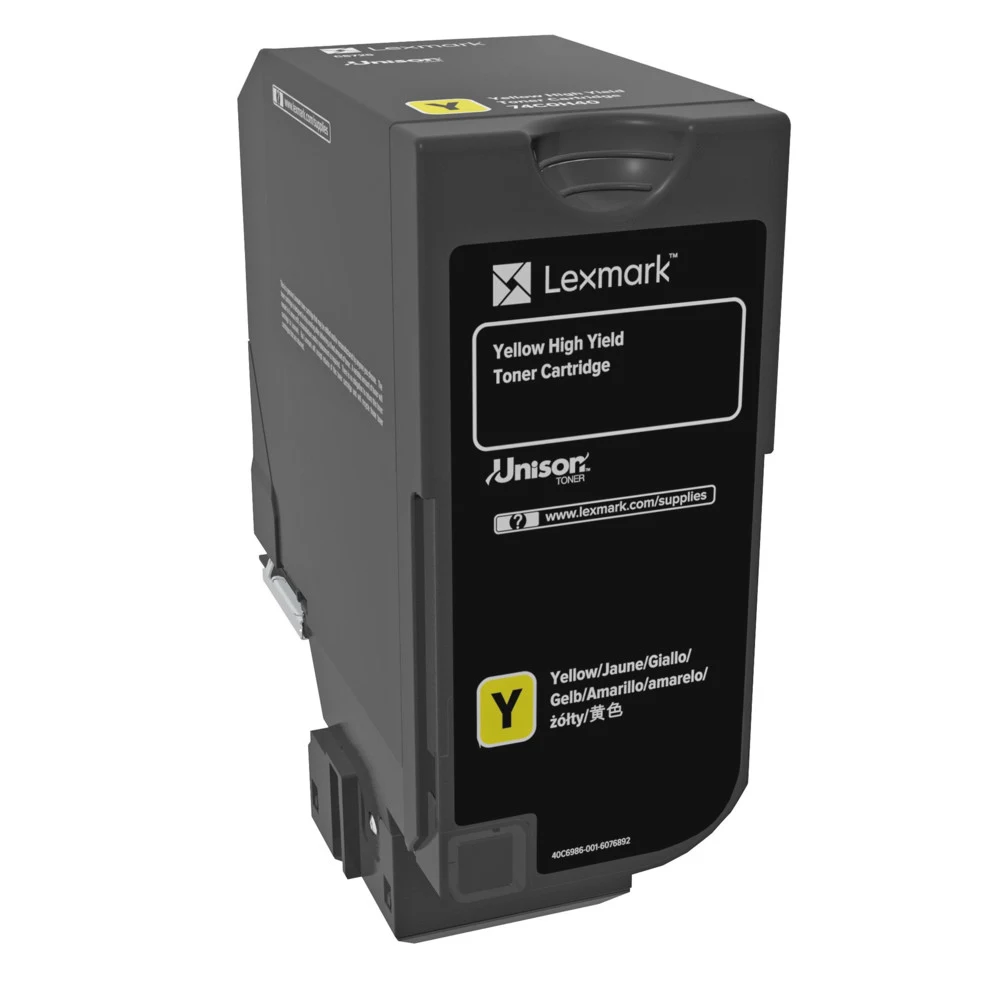 74C5HYE/74C0H40/74C5HY0 Картридж Lexmark желтый высокой емкости для CS725de (12 000 стр.)