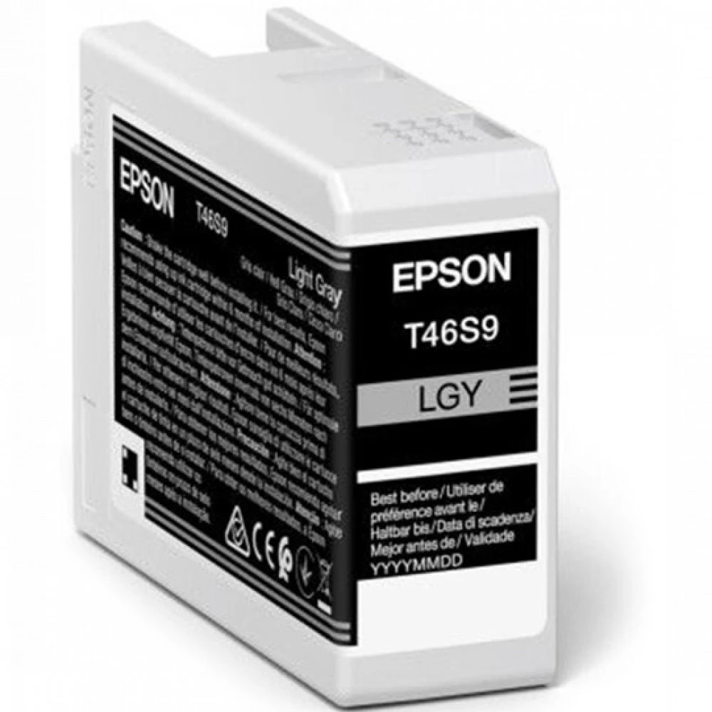 Картридж струйный Epson C13T46S900, T46S светло-серый для SC-P700 (Light Gray T46S9 ULTRACHROME PRO 10 INK)