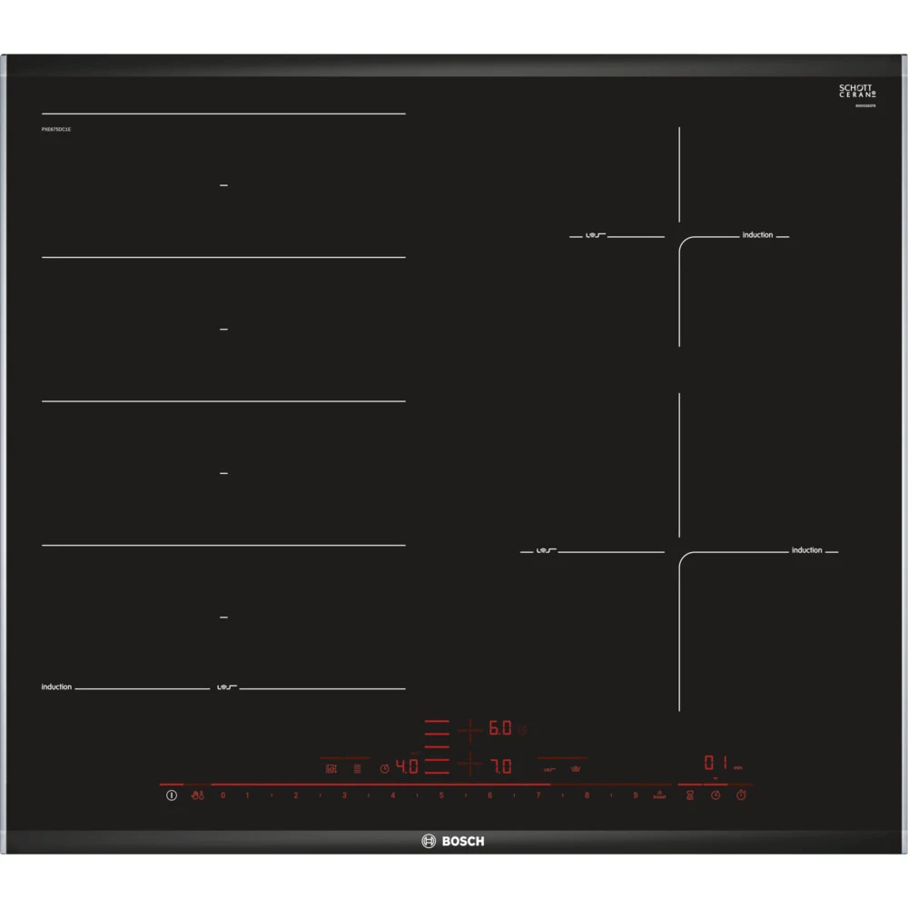 Варочная поверхность/ Варочная поверхность Bosch PXE675DC1E черный