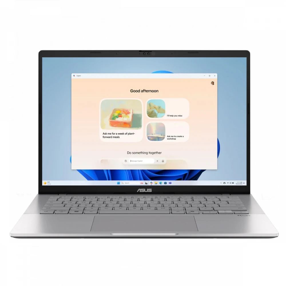 Ноутбук Asus Vivobook S14 S3407CA-LY010 14" WUXGA IPS 60Hz/Intel® Core™ Ultra 7 255H/16Gb/SSD 1TB/Intel® Graphics/Cool Silver/Dos(90NB16J1-M006F0)