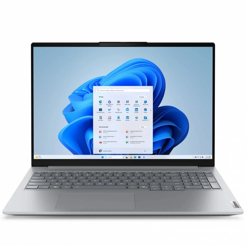 Lenovo ThinkBook 16 G8 IRL, Intel® Core™ 7 240H (E-cores up to 4.00GHz, 24MB) 16 1920 x 1200 Non-Touch, 16.0GB, 1x512GB SSD M.2 2242 PCIe Gen4 QLC, Intel® Graphics, BT 5.3,Wi-Fi 6E 2x2 AX, 100/1000M