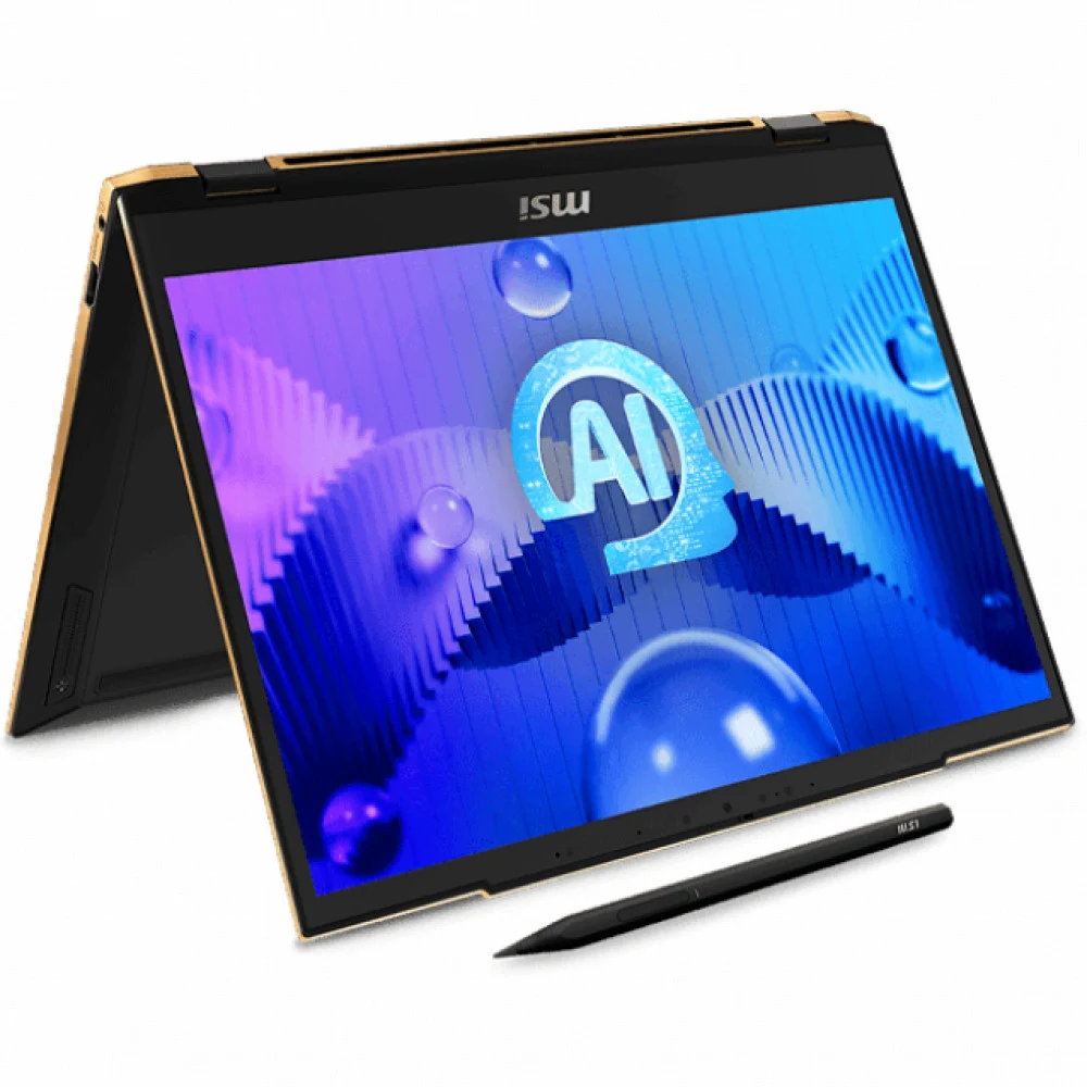 Ноутбук MSI Summit E13 AI Evo A1MTG-001US Core Ultra 7 155H 16Gb SSD1Tb Intel Arc 13.3" IPS Touch FHD+ (1920x1200) Windows 11 Home Multi Language black WiFi BT Cam (9S7-13P411-001)