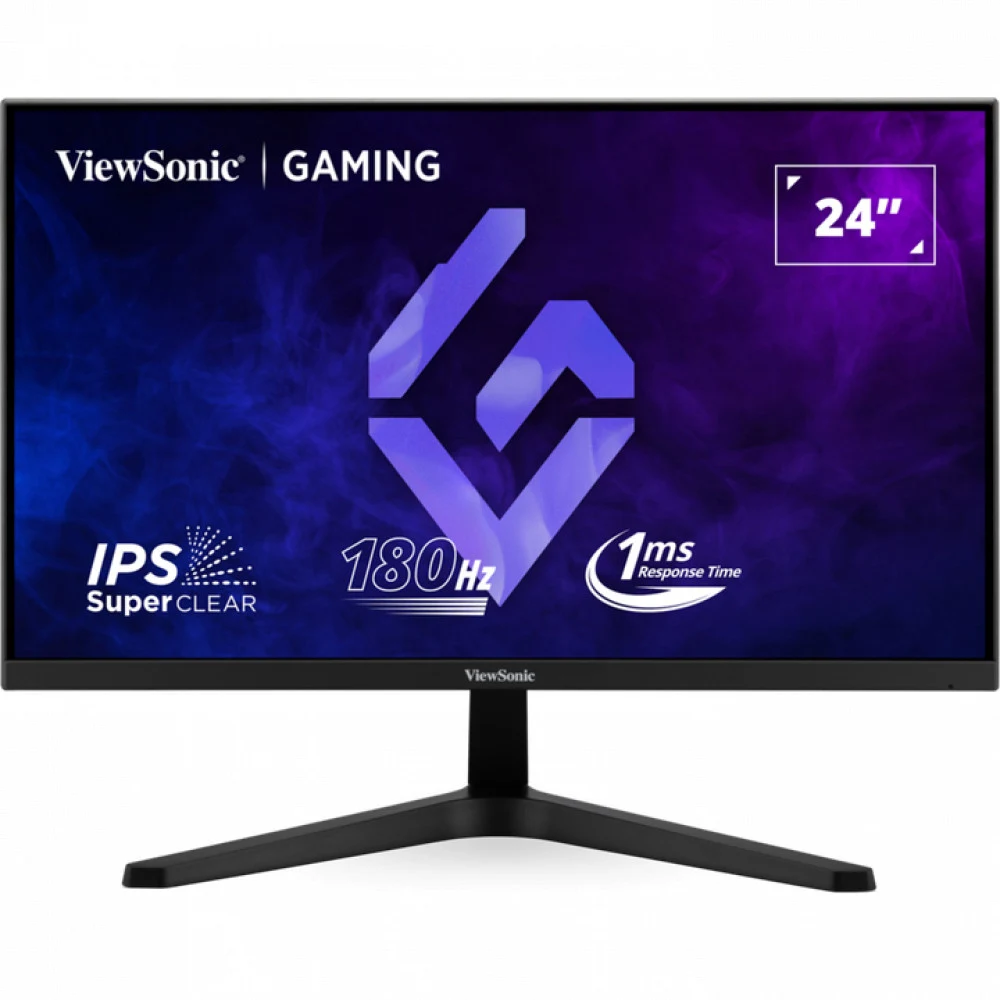 Монитор ViewSonic 23.8" VX24G1-HD черный IPS LED 1ms 16:9 HDMI матовая 1000:1 300cd 178гр/178гр 1920x1080 180Hz DP FHD 4.1кг