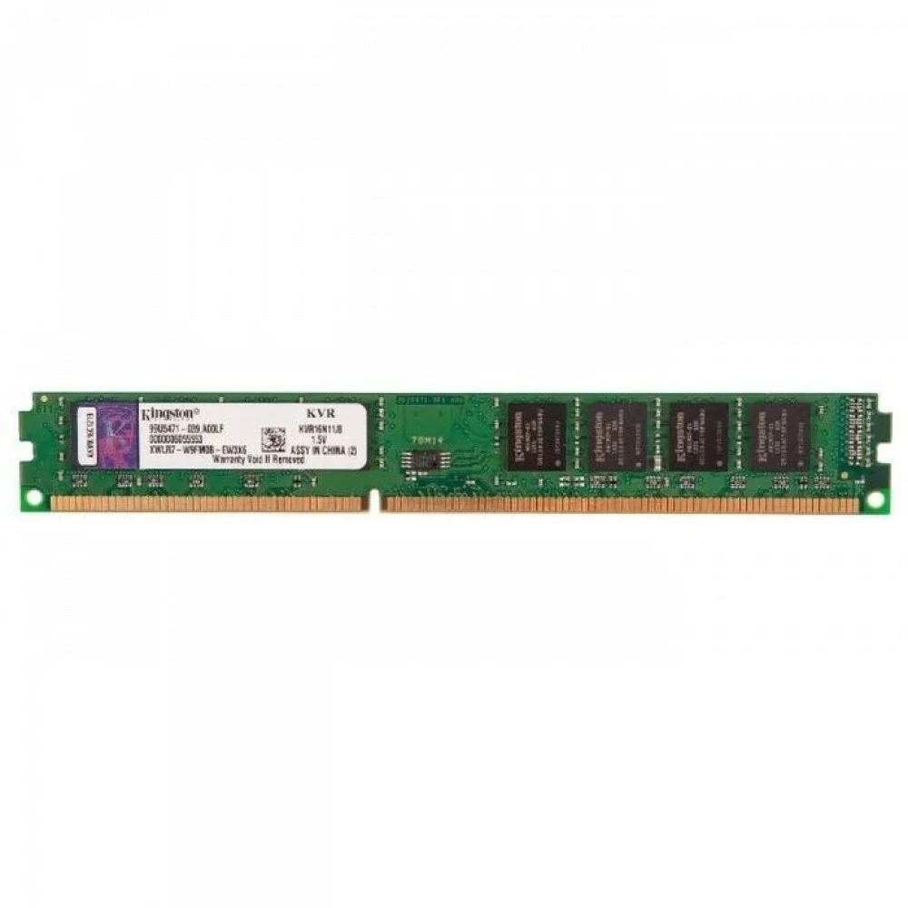 Модуль памяти Kingston 8GB DDR3L 1600 DIMM KVR16LN11/8WP Non-ECC, Unbuffered, CL11, 1.35V, 2R, 4Gbit, RTL {25} KVR16LN11/8WP (317350)