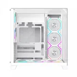 Компьютерный корпус, Gamemax, Infinity Pro WH, 14100903091, Mid Tower, ATX/m-ATX/ITX, USB 3.0*1/ Type-C*1/ HD Audio, 5*120мм ARGB вентиляторы, Высота процессорного кулера 160мм, Длина VGA 400мм, Кол