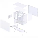 Компьютерный корпус, Jonsbo, D32 PRO MESH White, D32 PRO MESH White, Micro-ATX / Mini-ITX, 2*3.5"/4*2.5", Высота кулера до 164 мм, Длина VGA до 365 мм, 384х207х314 мм, Без Б/П, Белый