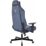 Кресло игровое Knight N1 Fabric синий Light-27 с подголов. крестов. металл