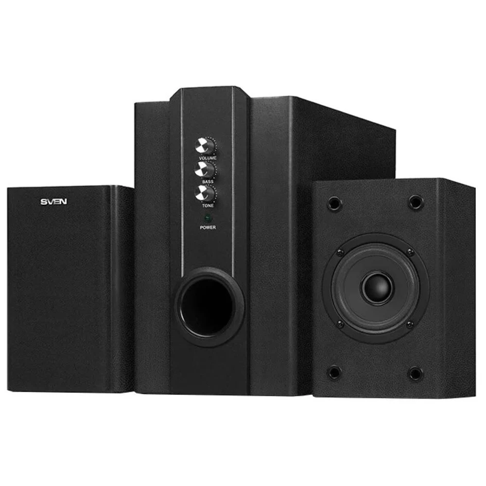 SVEN SPS-820, чёрный, акустическая система 2.1, мощность(RMS): 18 Вт+2х10 Вт