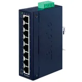 Коммутатор, Planet, IGS-801T, Промышленный, 8 портов 10/100/1000T RJ45, Корпус металл