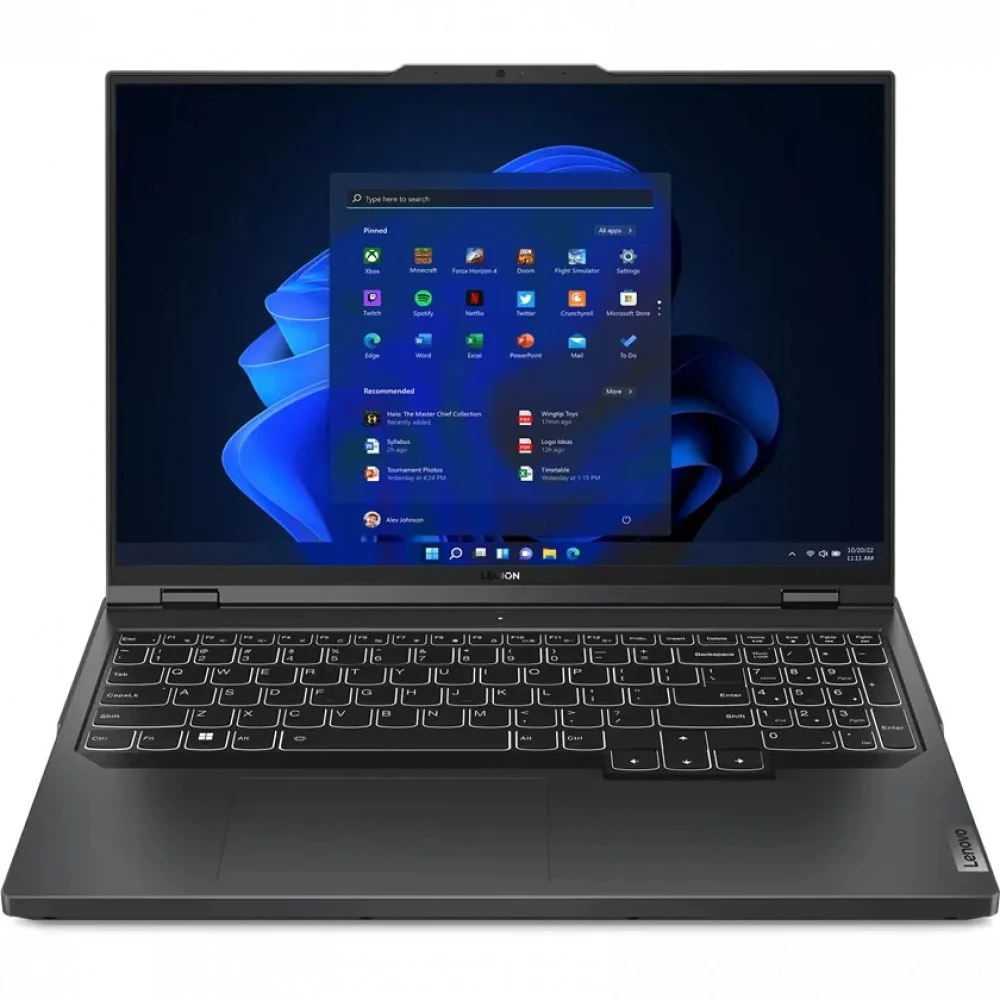 Ноутбук Lenovo 82WM00HMRK Legion Pro 5 16ARX8 16" WQXGA(2560x1600) IPS 165Hz/AMD Ryzen 7 7745HX 3,6Ghz (8C)/16GB/1TB SSD/NVIDIA GeForce RTX4060 8GB/Wi-Fi 6E/BT5.2/1080P HD Camera/4Zone RGB BKLT/NoOS