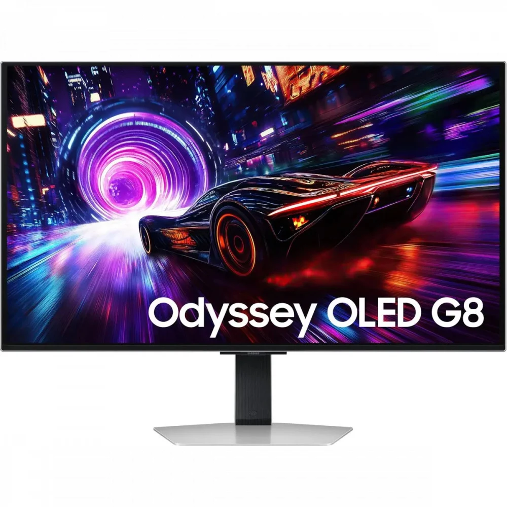 Монитор Samsung 32" Odyssey OLED G8 LS32FG812SIXCI серебристый OLED LED 16:9 HDMI матовая HAS Piv 260cd 178гр/178гр 3840x2160 240Hz FreeSync Premium Pro DP 4K USB 8.4кг