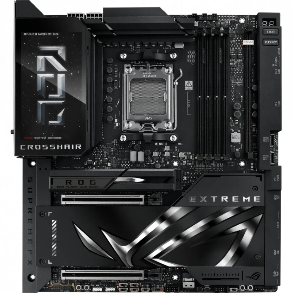 Материнская плата ASUS ROG CROSSHAIR X870E EXTREME AM5 E-ATX 4xDDR5 2xPCIe x16 5xM.2 4xUSB-C HDMI 5GLAN 10GLAN Wi-Fi 7