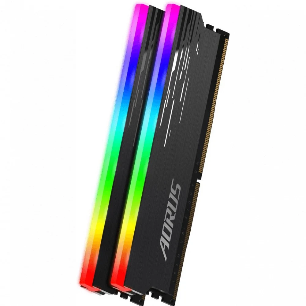 16GB Gigabyte DDR4 3733 DIMM Aorus RGB Gray Gaming Memory GP-ARS16G37 Non-ECC, CL18, 1.4V, XMP 2.0, Kit (2x8GB), RTL {20}, (814960)