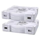 Кулер для компьютерного корпуса, Thermaltake, SWAFAN EX12 RGB PC Cooling Fan White, CL-F161-PL12SW-A, Вентилятор 120мм, 500-2000 об.мин, USB 2.0 (9 Pin), 57.11CFM, 32.5 dBA, Подсветка, Габариты 120х