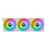 Кулер для компьютерного корпуса, Thermaltake, SWAFAN EX12 RGB PC Cooling Fan White, CL-F161-PL12SW-A, Вентилятор 120мм, 500-2000 об.мин, USB 2.0 (9 Pin), 57.11CFM, 32.5 dBA, Подсветка, Габариты 120х