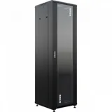 Шкаф коммутационный NTSS Премиум (NTSS-R42U6060GS-BL) напольный 42U 600x600мм пер.дв.стекл металл 900кг черный 510мм 86кг 1987мм IP20 сталь