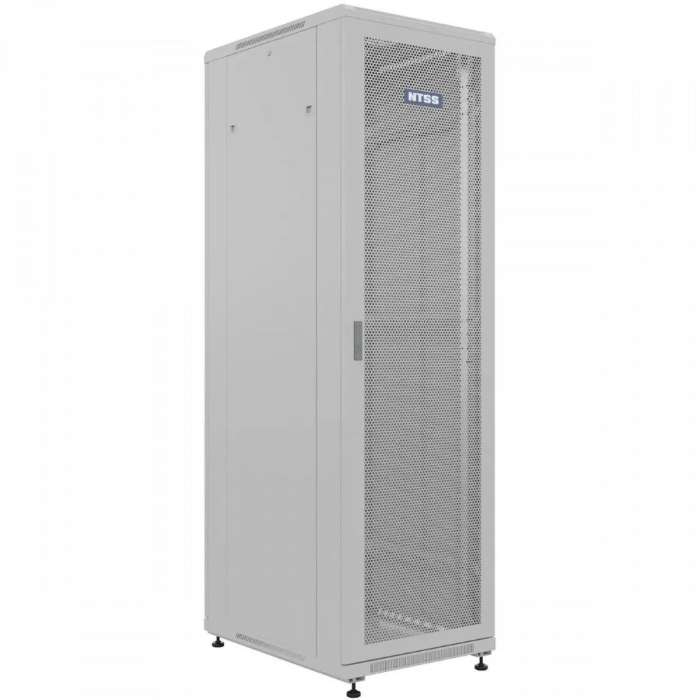 Шкаф серверный NTSS Премиум (NTSS-R42U6080PD/PD) напольный 42U 600x800мм пер.дв.перфор. задн.дв.перфор. 900кг серый 710мм 63кг 1987мм IP20 сталь