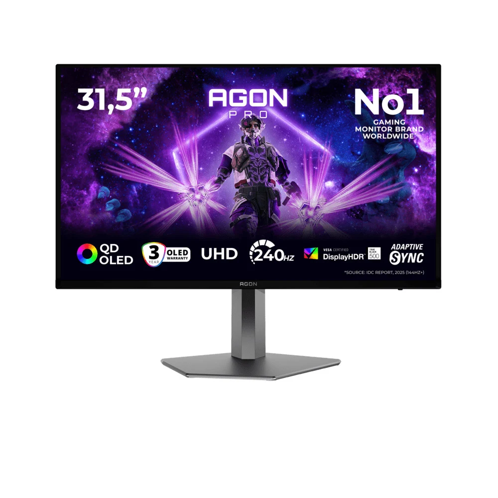 Монитор Игровой 31.5" AOC AG326UZD2 QD-OLED 3840x2160 240Hz 0,03ms 1000cd/m2 2xHDMI 1xDP 1xUSBC 2x8W